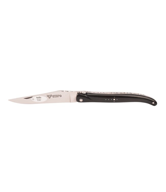 Laguiole en Aubrac 12cm buffel - plein manche - glanzend