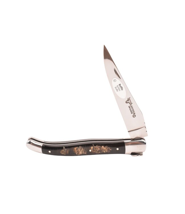 Laguiole en Aubrac 12cm buffelhoorn korst - glanzend