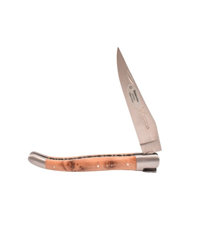 Laguiole en Aubrac 12cm jeneverbes - platines guillochées - mat