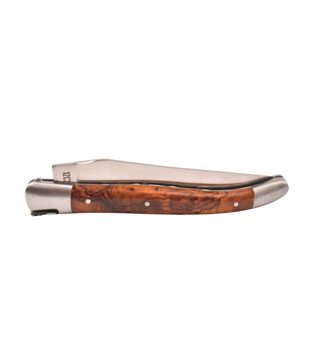 Laguiole en Aubrac 12cm ijzerhout - platines guillochées - mat