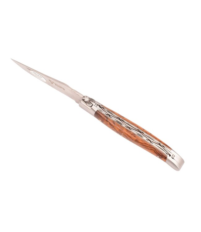 Laguiole en Aubrac 12cm ijzerhout - platines guillochées - mat