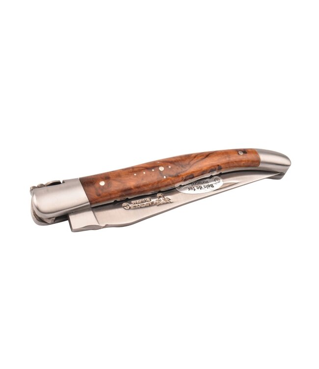 Laguiole en Aubrac 12cm ijzerhout - platines guillochées - mat