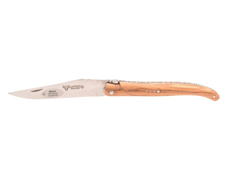 Laguiole en Aubrac 12cm olijfhout - plein manche - mat