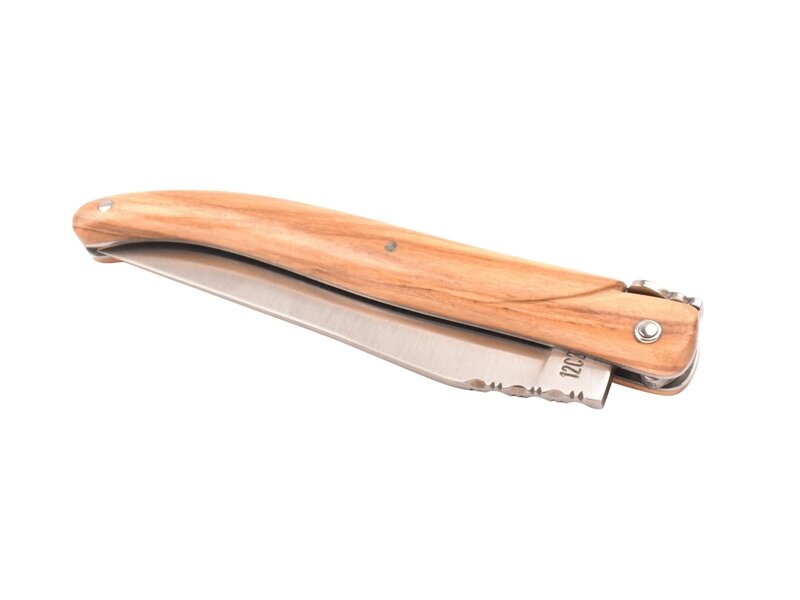 Laguiole en Aubrac 12cm olijfhout - plein manche - mat