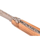 Laguiole en Aubrac 12cm olijfhout - plein manche - mat