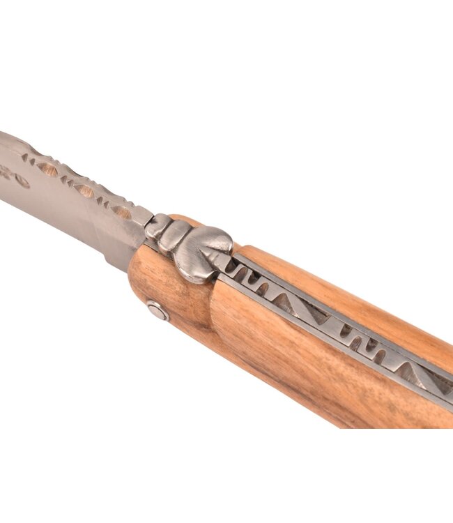 Laguiole en Aubrac 12cm olijfhout - plein manche - mat