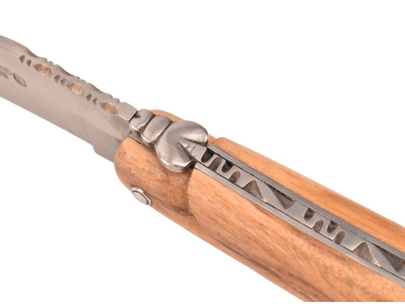 Laguiole en Aubrac 12cm olijfhout - plein manche - mat