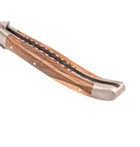 Laguiole en Aubrac 12cm pistache - platines guillochées - mat