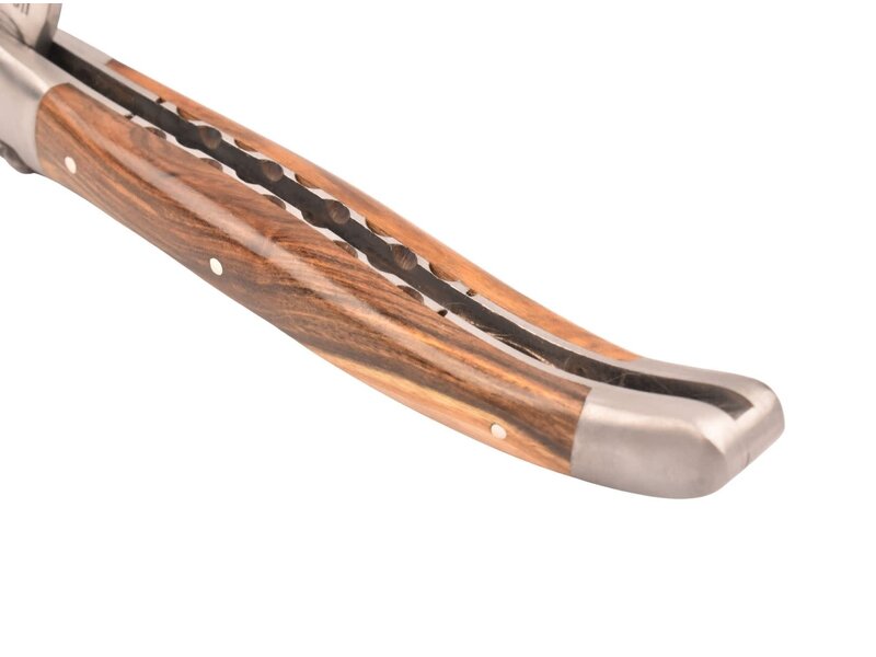 Laguiole en Aubrac 12cm pistache - platines guillochées - mat