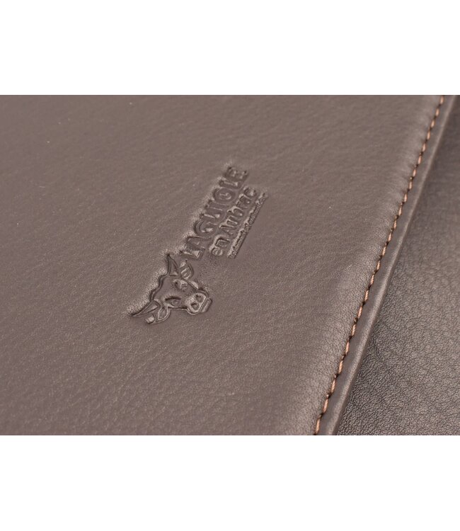 Laguiole en Aubrac lederen etui voor 6 steakmessen