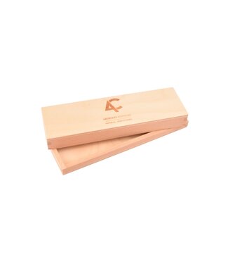 Ardennes houten opbergdoos voor slijpsteen - medium - 21,5 x 6,5 x 3,8 cm