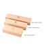 Ardennes houten opbergdoos voor slijpsteen - medium - 21,5 x 6,5 x 3,8 cm