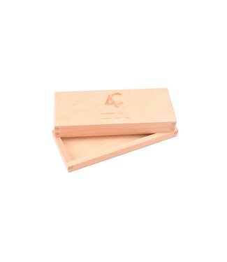 Ardennes houten opbergdoos voor slijpsteen - klein - 16,5 x 6,5 x 3,5 cm