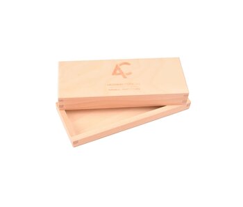 Ardennes houten opbergdoos voor slijpsteen - klein - 16,5 x 6,5 x 3,5 cm