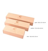 Ardennes houten opbergdoos voor slijpsteen - klein - 16,5 x 6,5 x 3,5 cm