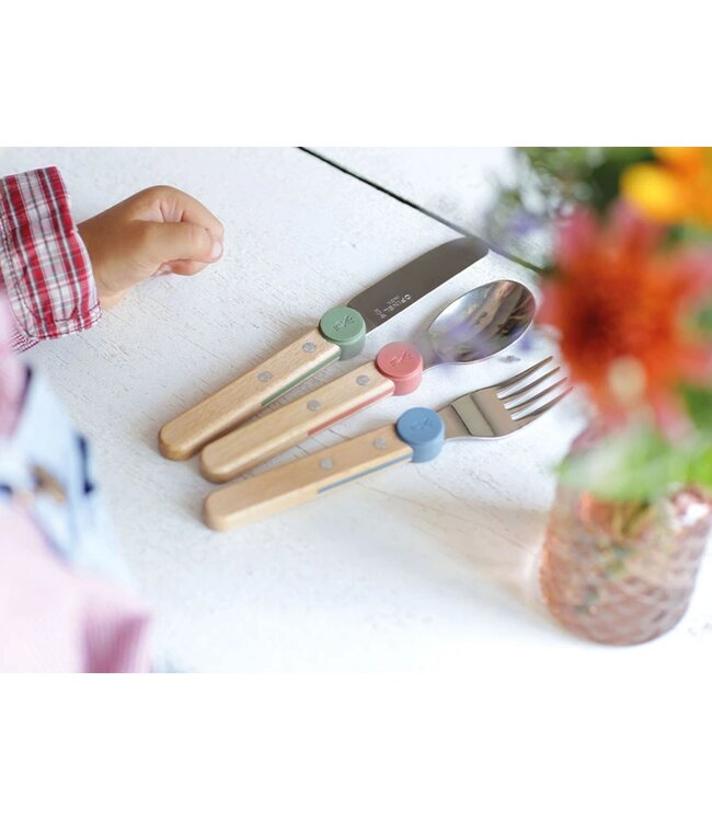 Opinel Le Petit Gourmet - bestek voor kinderen - roos