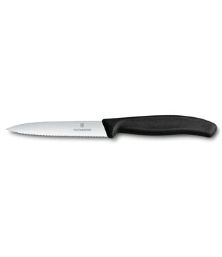 Victorinox Swiss Classic gekarteld groot officemes - zwart