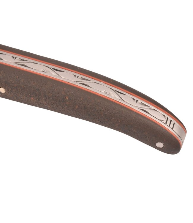 Laguiole en Aubrac 12cm Jonquille Terre d'Aubrac - narcis bij - rode plaatjes - plein manche