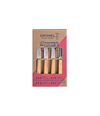 Opinel Les Essentiels du Cuisinier in olijfhout