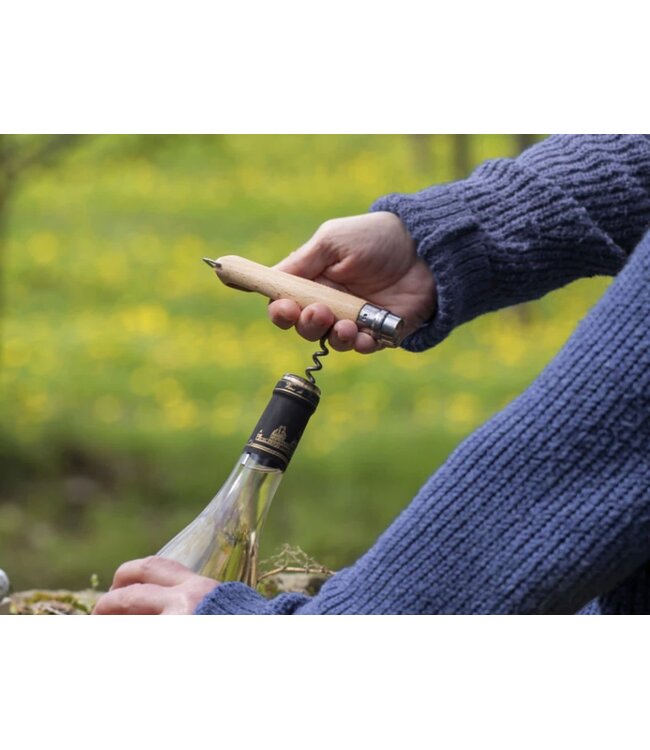 Opinel N*10 met kurkentrekker, flesopener en etui