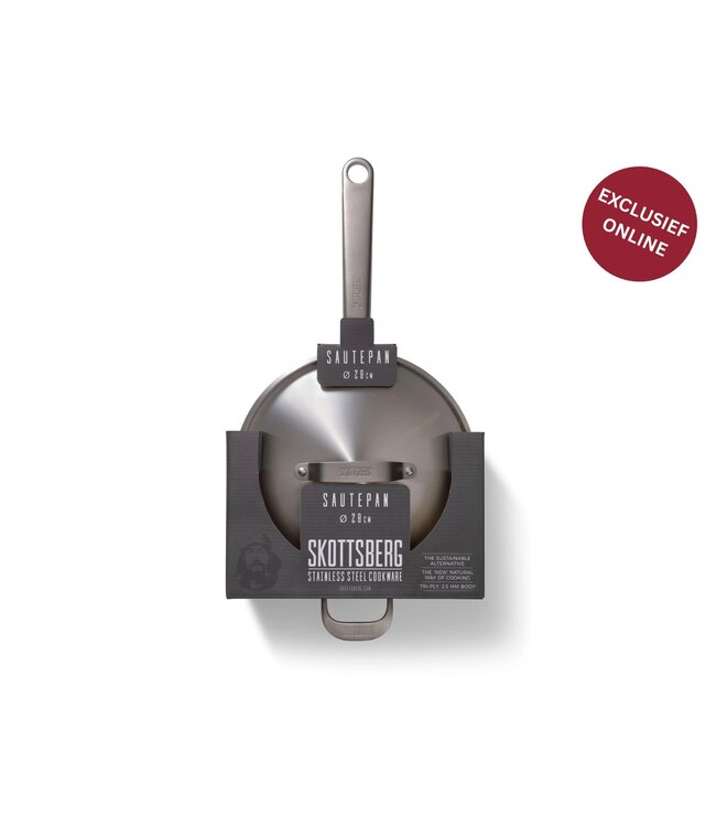 Skottsberg Sauteerpan ⌀28cm met deksel inox
