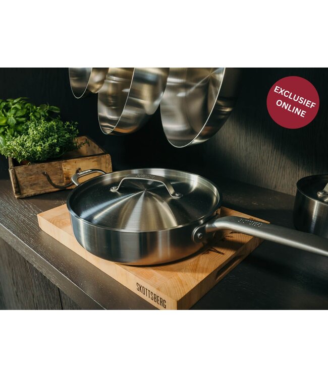Skottsberg Sauteerpan ⌀28cm met deksel inox