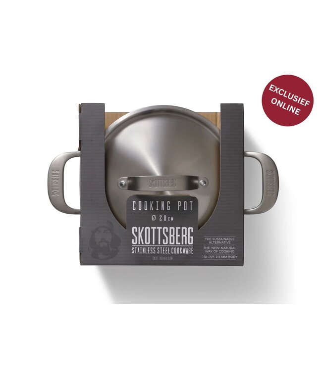 Skottsberg Kookpan ⌀20cm met deksel inox