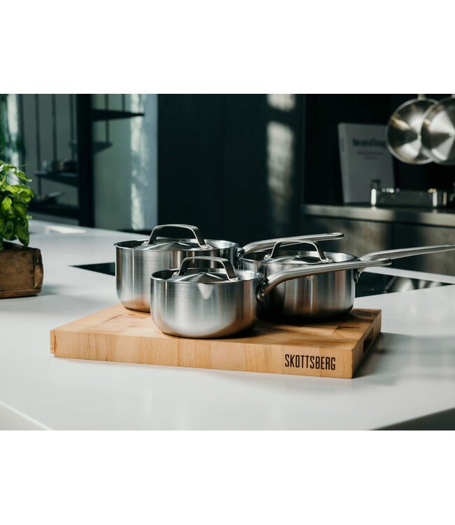 Skottsberg Steelpan ⌀16cm met deksel inox