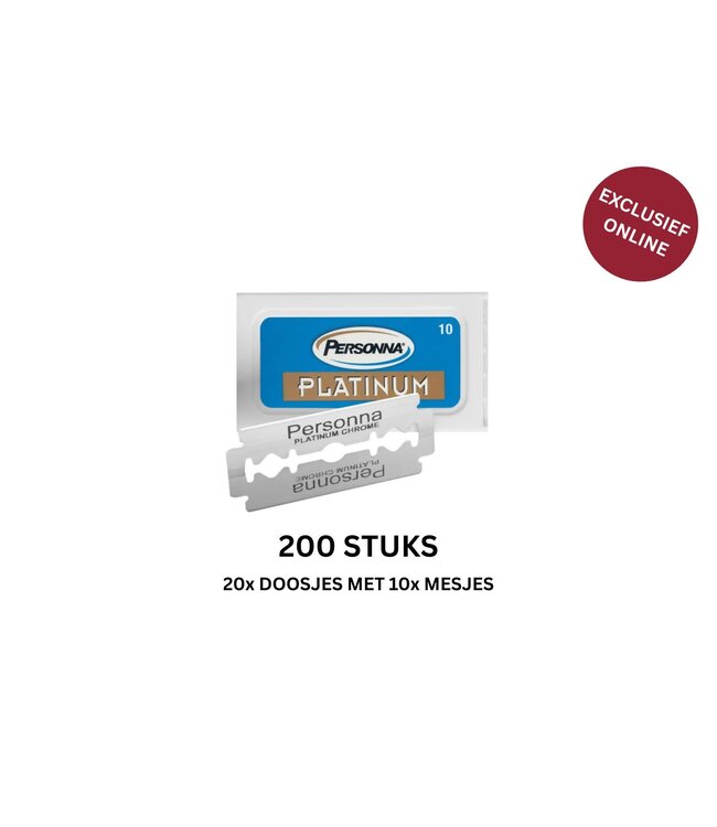 Personna 200 double edge razor blades Personna Platinum New