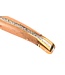 Laguiole en Aubrac zoldervondst 12cm houx - glanzende messing eindstukken