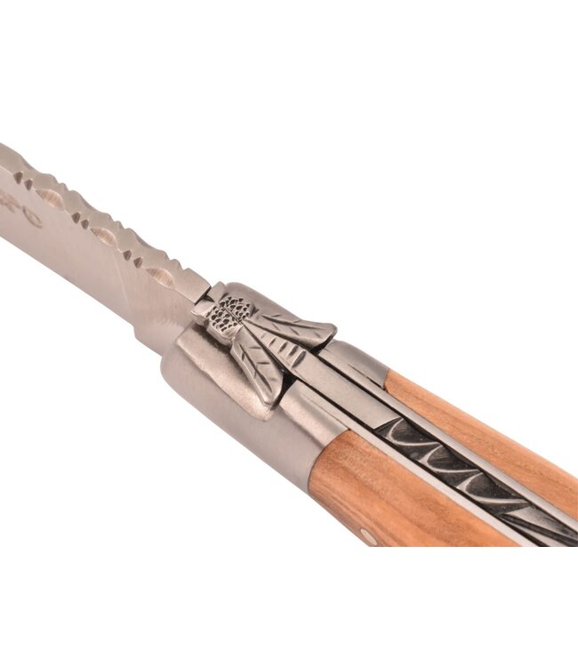 Laguiole en Aubrac 12cm olijfhout - elégant - mat