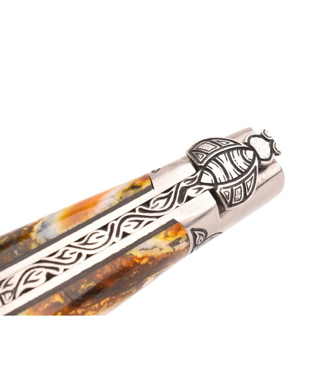 Laguiole en Aubrac Belle pièce - 12cm mammoetkies geel - mat