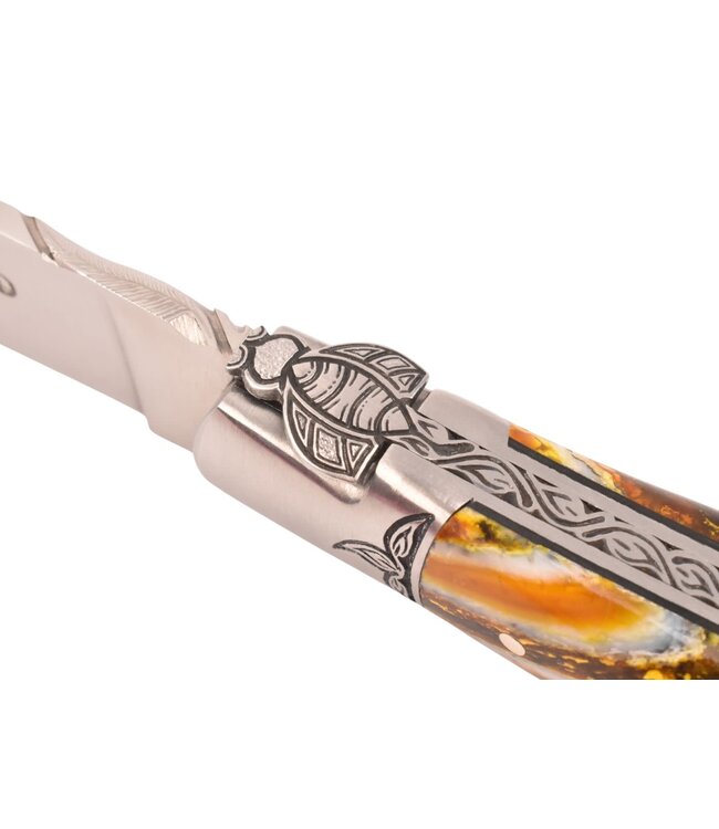 Laguiole en Aubrac Belle pièce - 12cm mammoetkies geel - mat