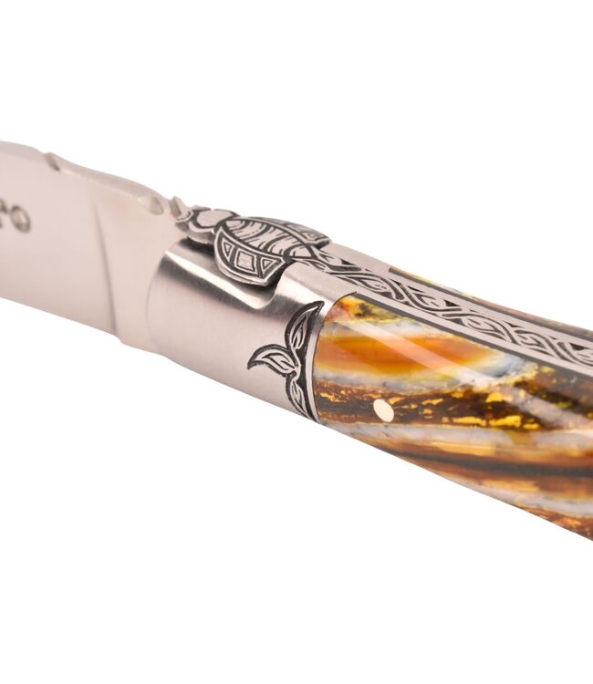 Laguiole en Aubrac Belle pièce - 12cm mammoetkies geel - mat