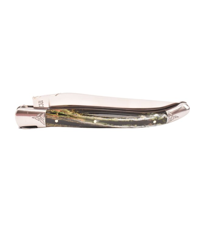 Laguiole en Aubrac Belle pièce - 12cm mammoetkies groen - mat