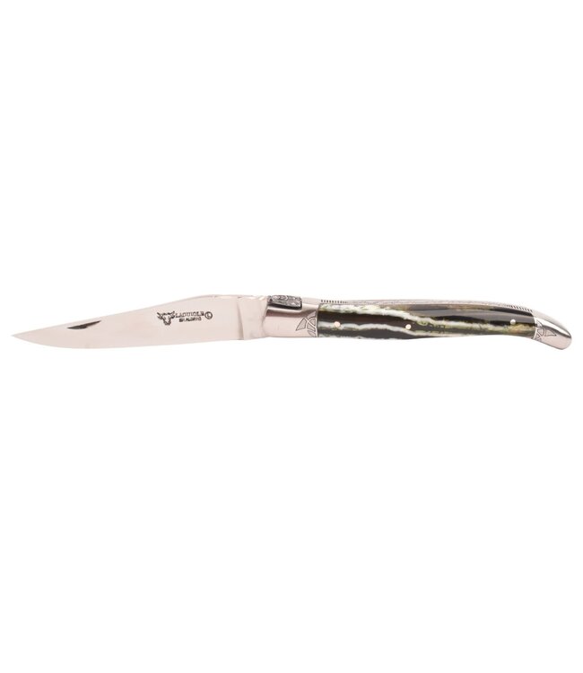 Laguiole en Aubrac Belle pièce - 12cm mammoetkies groen - mat