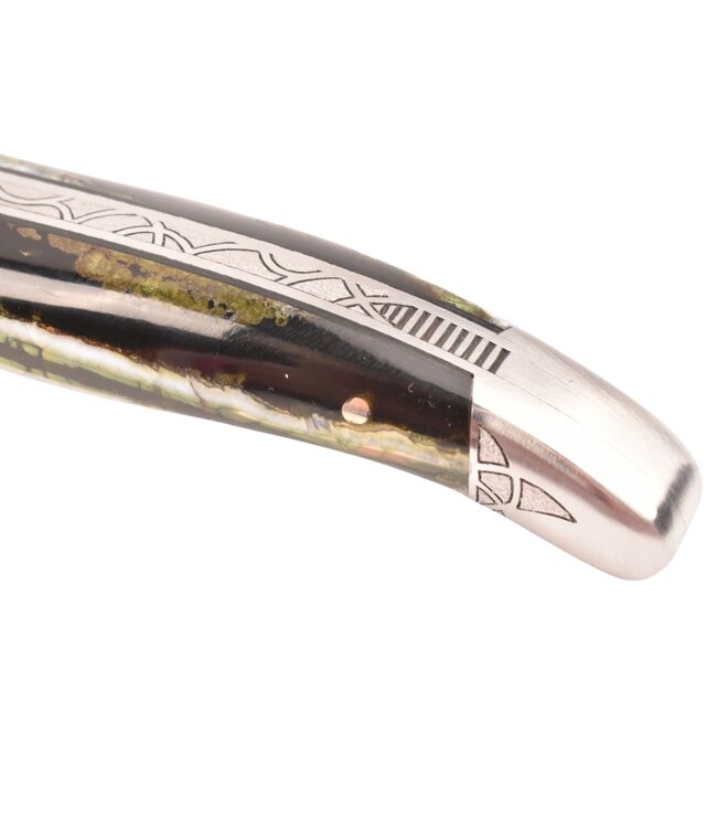 Laguiole en Aubrac Belle pièce - 12cm mammoetkies groen - mat