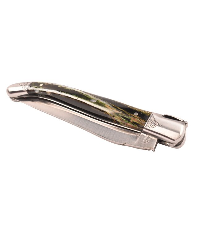 Laguiole en Aubrac Belle pièce - 12cm mammoetkies groen - mat