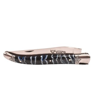 Laguiole en Aubrac Belle pièce - 12cm molaire de mammouth bleue