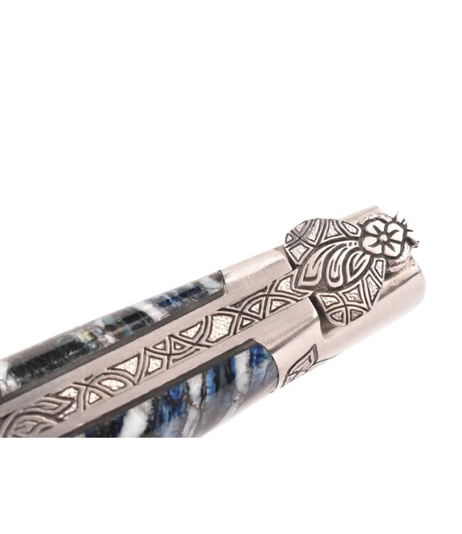 Laguiole en Aubrac Belle pièce - 12cm mammoetkies blauw - mat
