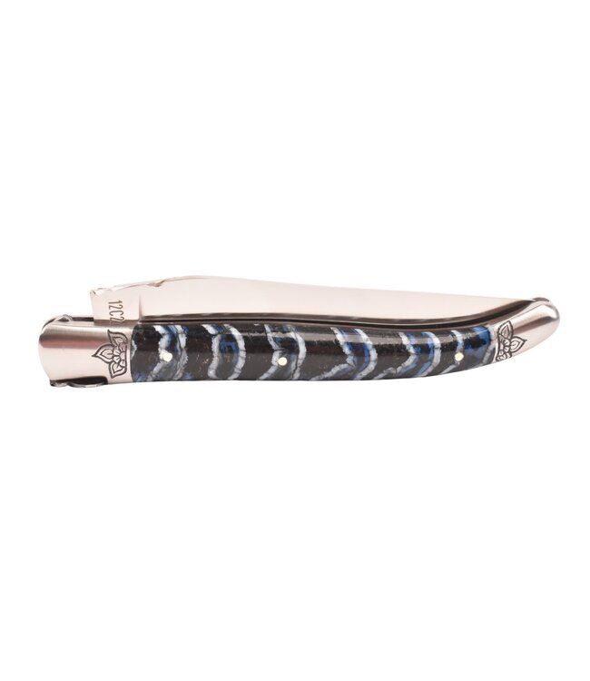 Laguiole en Aubrac Belle pièce - 12cm mammoetkies blauw - mat