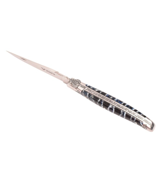 Laguiole en Aubrac Belle pièce - 12cm mammoetkies blauw - mat