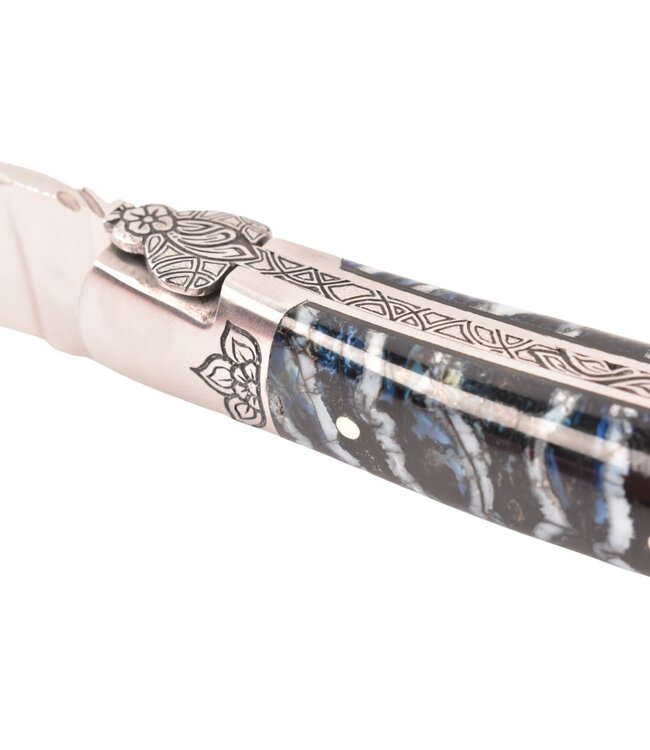 Laguiole en Aubrac Belle pièce - 12cm mammoetkies blauw - mat