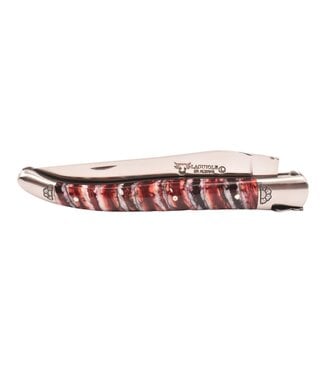 Laguiole en Aubrac Belle pièce - 12cm mammoetkies rood - mat