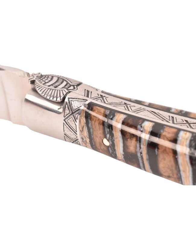 Laguiole en Aubrac Belle pièce - 12cm mammoetkies grijs - mat