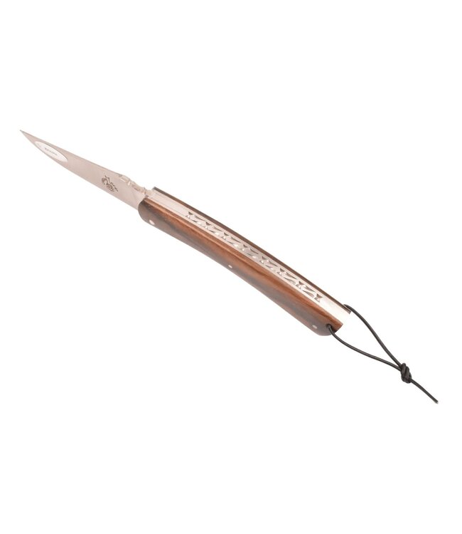 Camembert 11cm ziricote - platines guillochées - zigzag