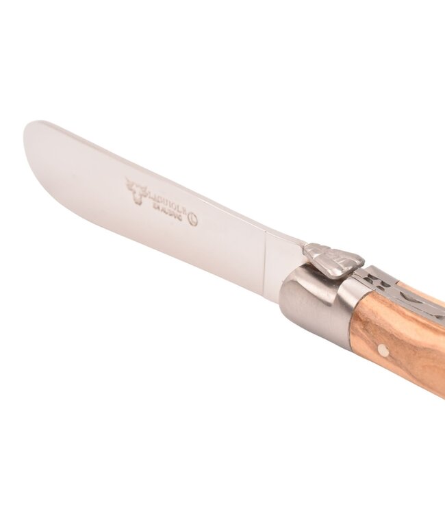 Laguiole en Aubrac set van botermes in olijfhout en boterplankje in acacia