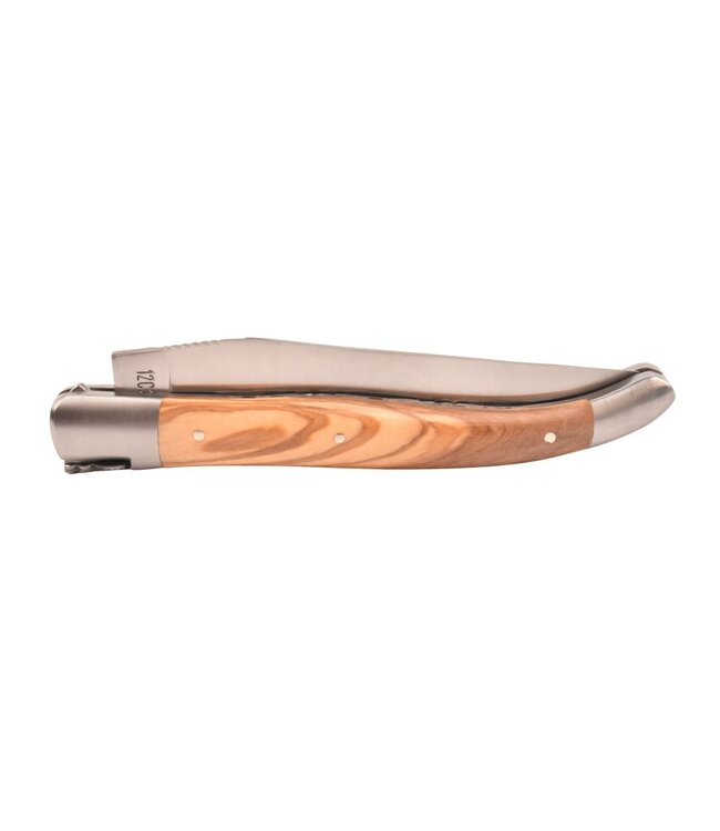 Laguiole en Aubrac 12cm olijfhout - double platines - mat