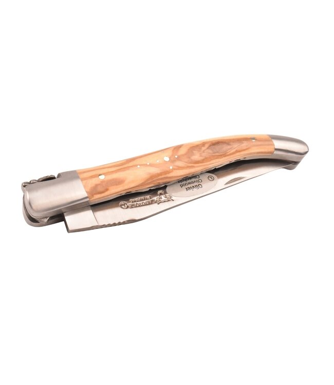 Laguiole en Aubrac 12cm olijfhout - double platines - mat