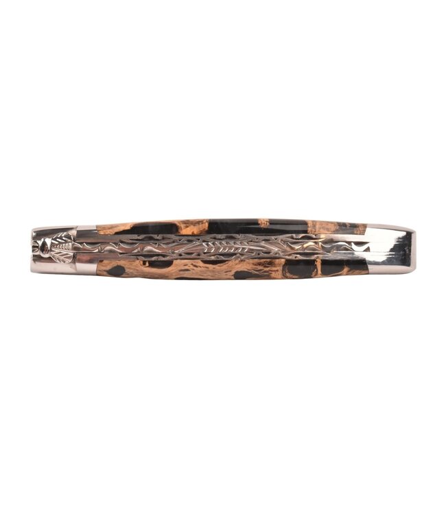 Laguiole en Aubrac 12cm cactus - double platines - glanzend